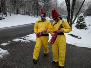 Noles, Pants, and Fizz performing No Sleep Till Brooklyn at the 2018 80s Day at Loon Mountain with Fast Times Boston