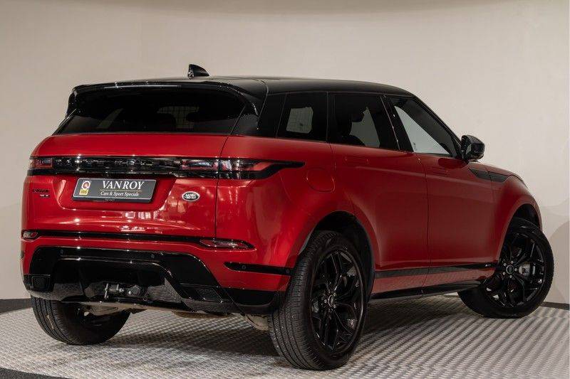 Land Rover Range Rover Evoque P300 R-Dynamic 300pk AWD Black Pack Panoramadak ClearSightSpiegel MeridianSound Volleder AmbientLight Navi Keyless Full-Led DAB 20" 360Camera Pdc afbeelding 9