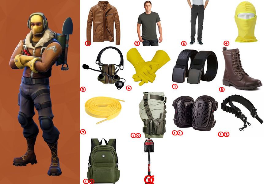 Dress like Raptor (Fortnite) Costume for Cosplay & Halloween