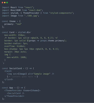 How to Use Sass and Styled Components in a React JS Application | Tim Smith