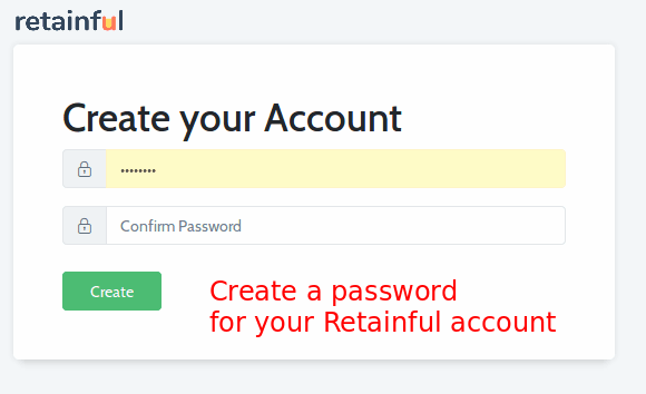 create account retainful