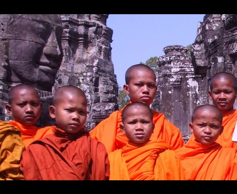 Cambodia  Angkor Monks 1