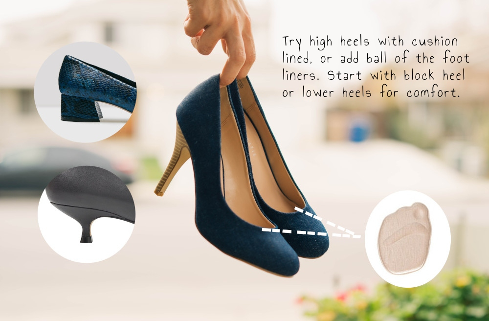 how to fix open toe heels that are too big
