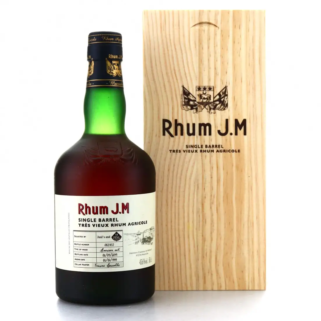 Image of the front of the bottle of the rum Single Barrel (Ping 14)