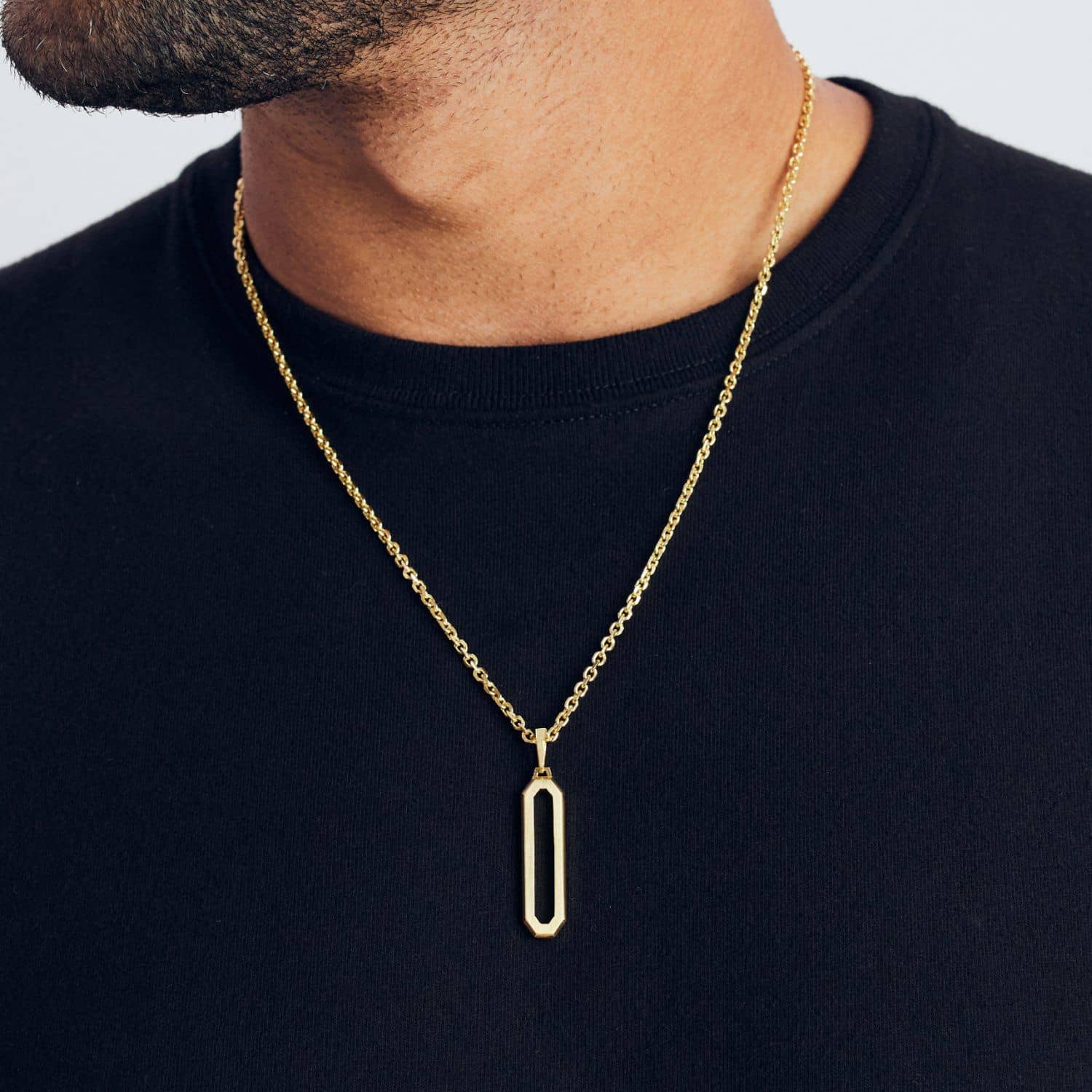 The Pillar Pendant | Solid Gold Pendant for Your Chain | JAXXON