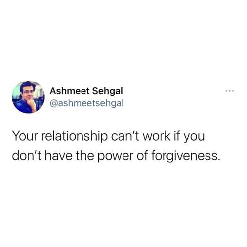 Your relationship can’t work if you don’t have the power of forgiveness.

#ashmeetsehgaldotcom

#relationshipadvice #relationships #relationshipgoals #relationship #love #relationshipquotes #dating #marriage #datingadvice #relationshipcoach #relationshiptips #relationshipproblems #couplegoals #lovequotes #datingtips #couples #relationshipexpert #loveadvice #marriageadvice #selflove #relationshipissues #datingcoach #relationshipmemes #relationshiphelp #onlinedating #goals #marriagegoals #marriagehelp #relationshiprules