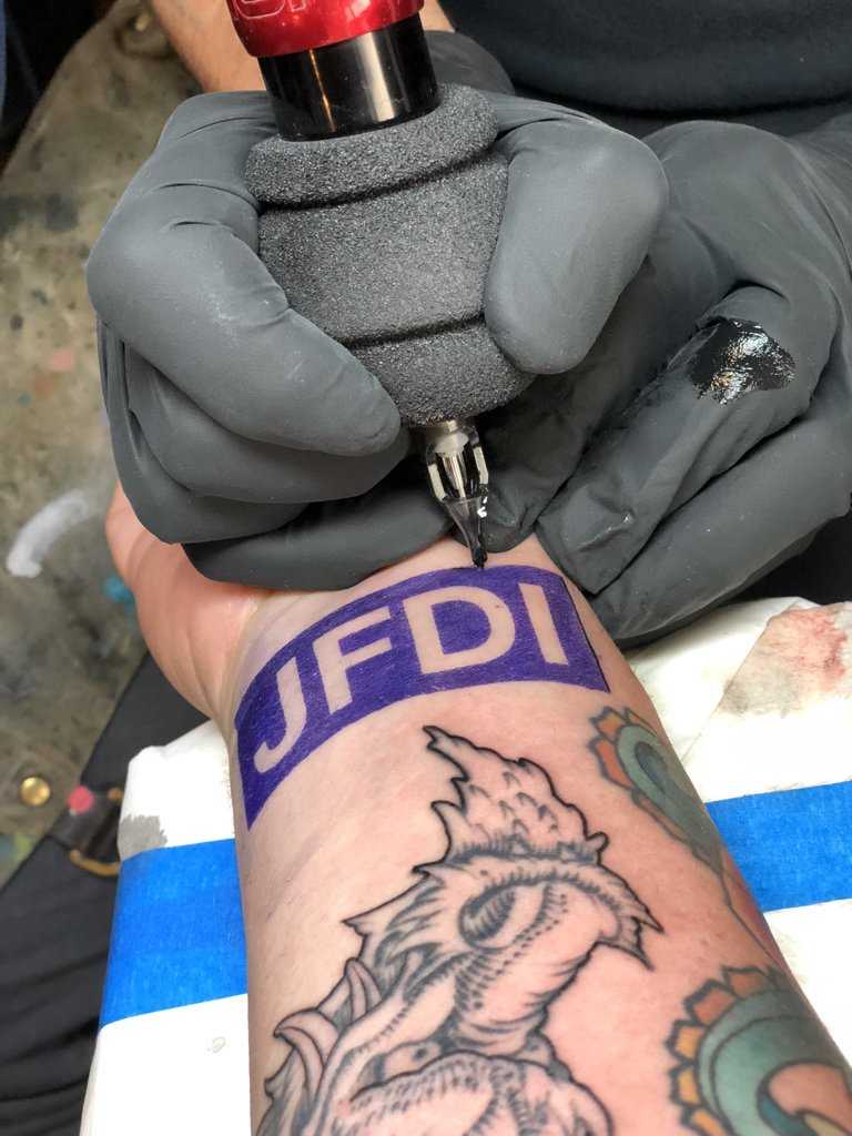 a tattoo JUST FUCKIN DO IT