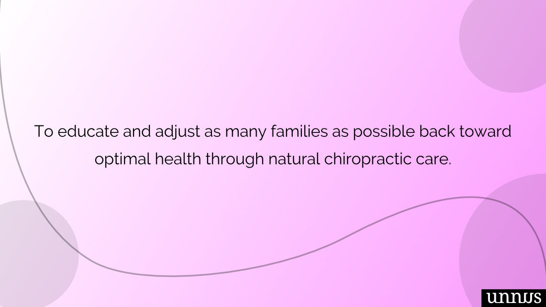Picture of chiropractic mission statement