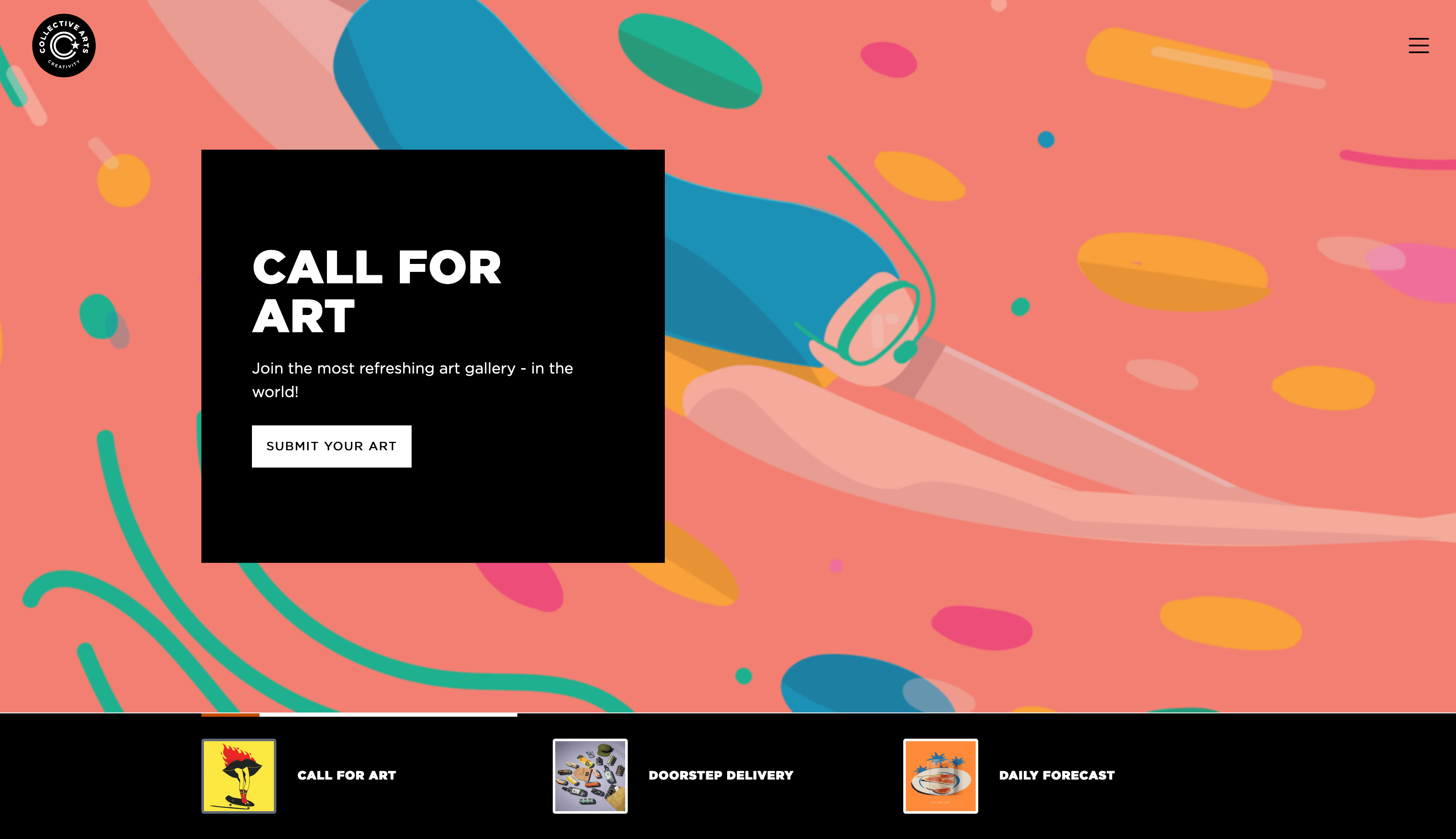 Collective Arts Brewing Website Screenshot