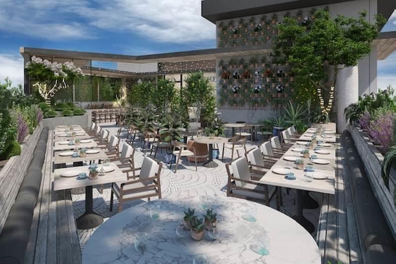 Lowell Cannabis Cafe Outdoor Seating Area