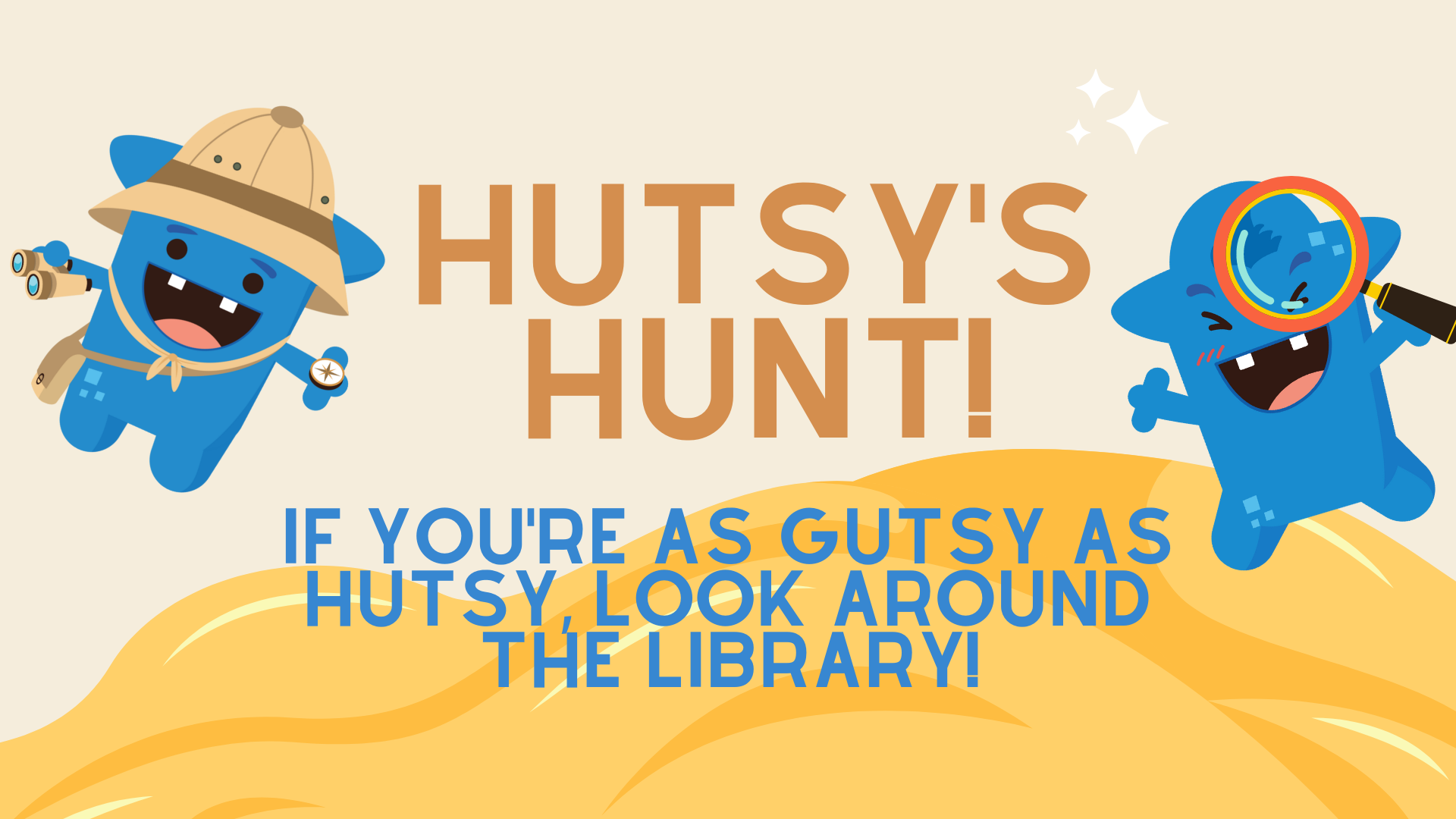 Hutsy Library Hunt header