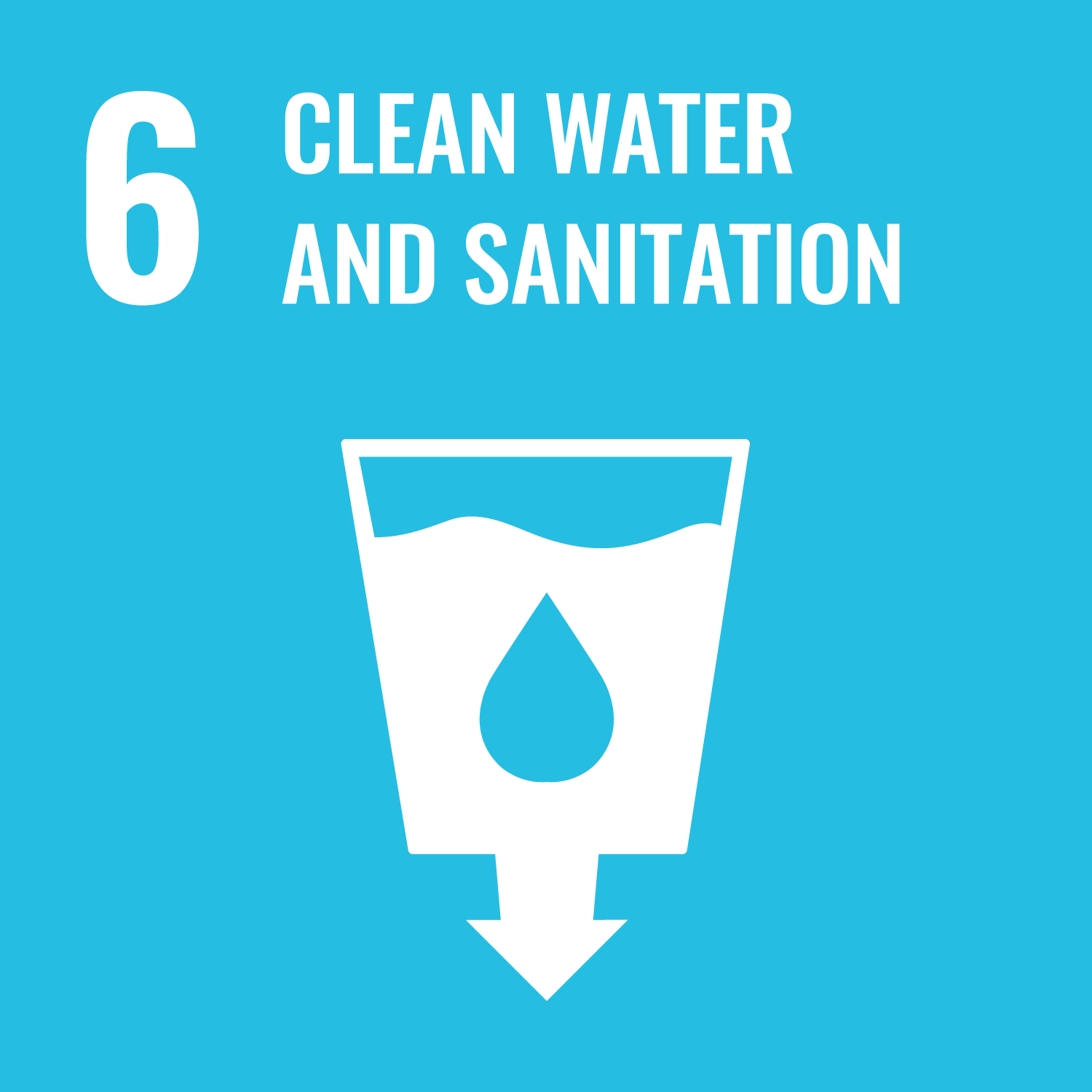 SDG Goal 6 - Clean Water and Sanitation icon