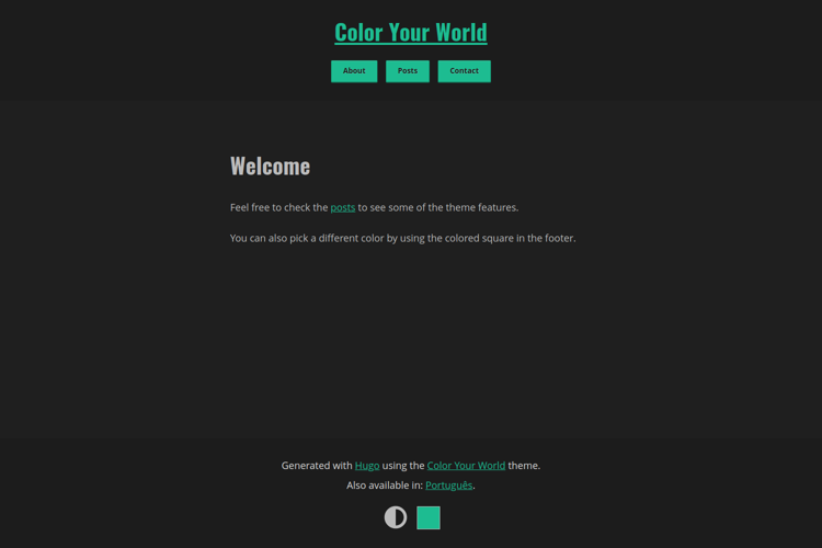 Hugo-Theme-Color-Your-World