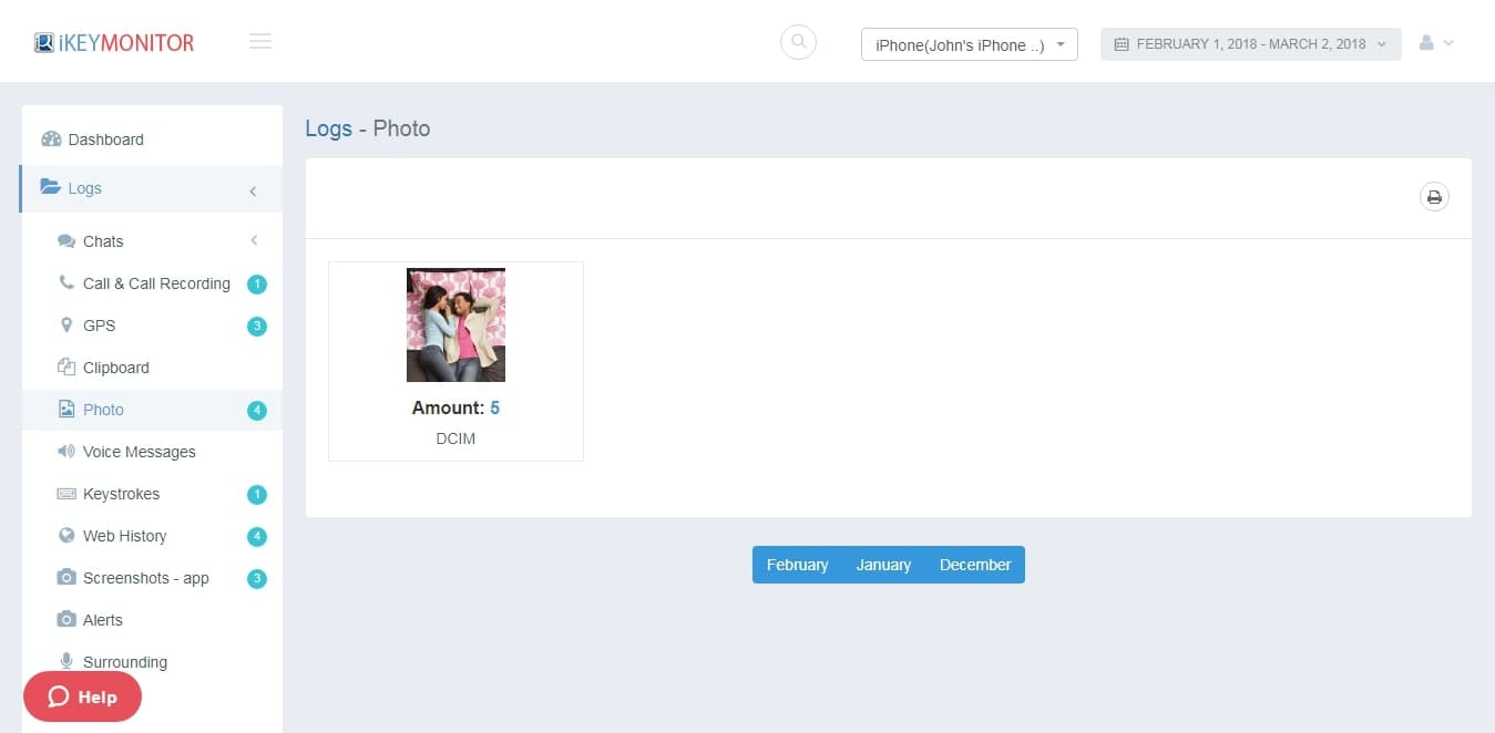 Remotely Take Photos with the Spy Camera App iKeyMonitor Demo