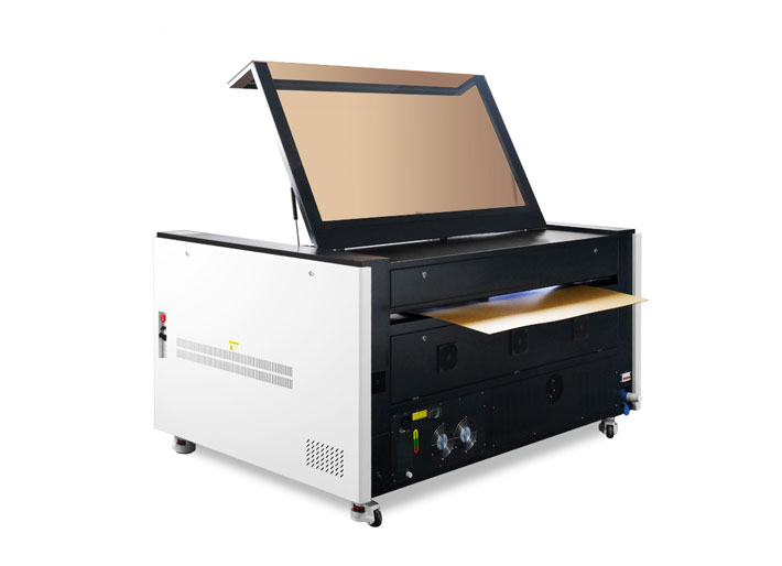 Aeon Super Nova Laser Cutter & Engraving Machine, angled view from back right with pass through