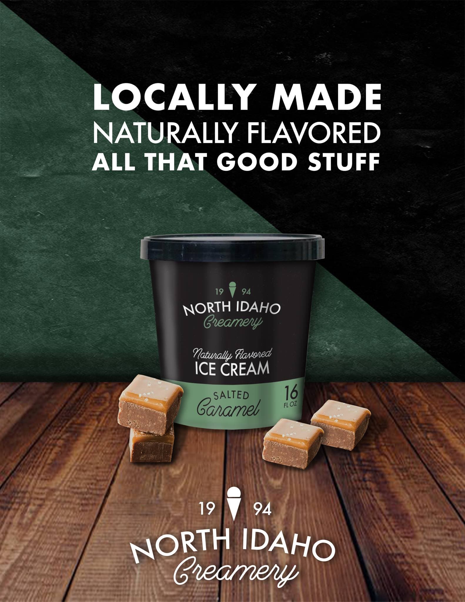 North Idaho Creamery ice cream ad by Sam Stoke.