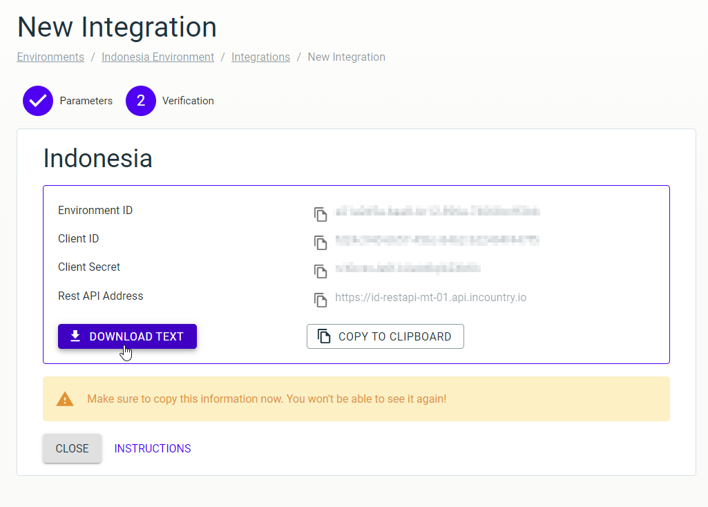 REST API integration