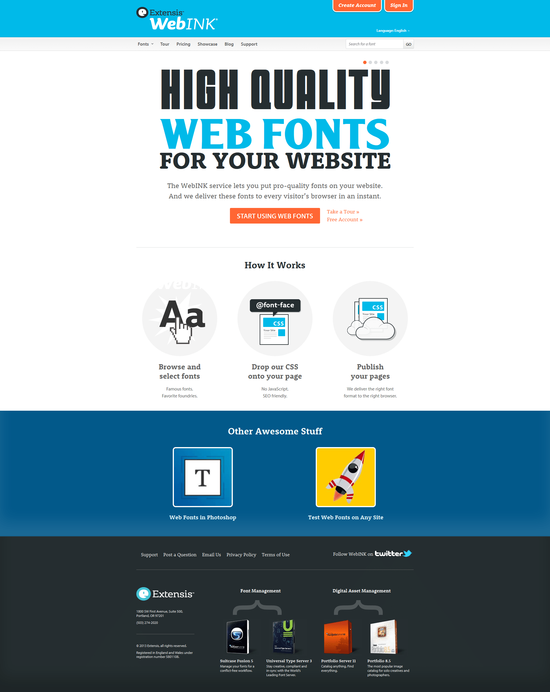 WebINK home page