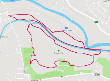 Bramley Fall Trail 5km map