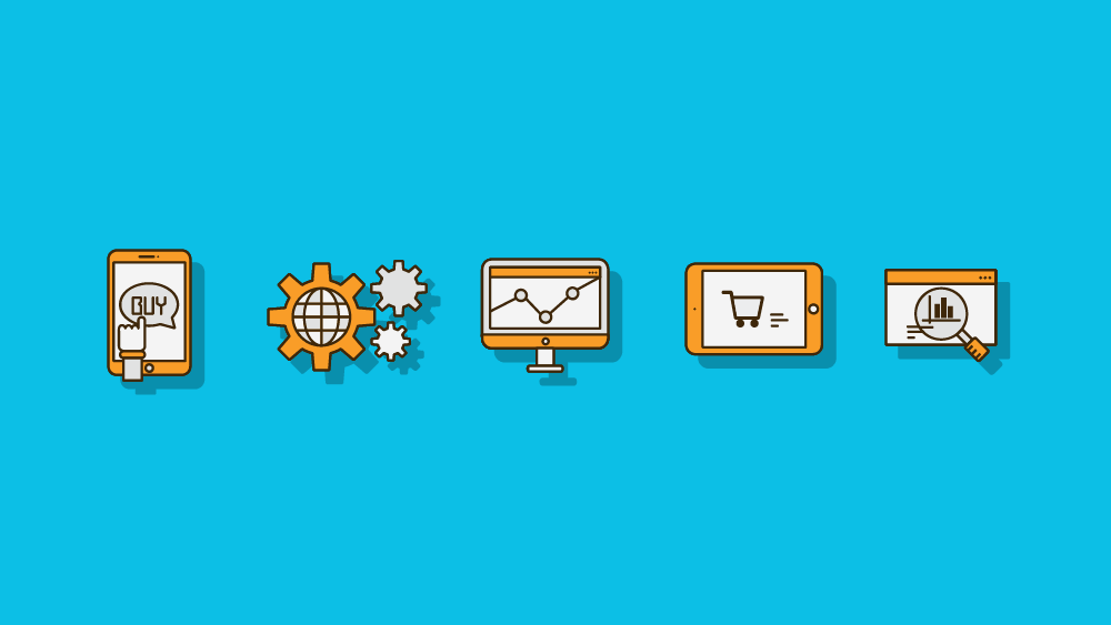 Technology icon set
