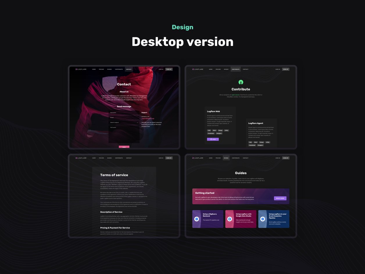 Prototyping - UI Design | Logflare