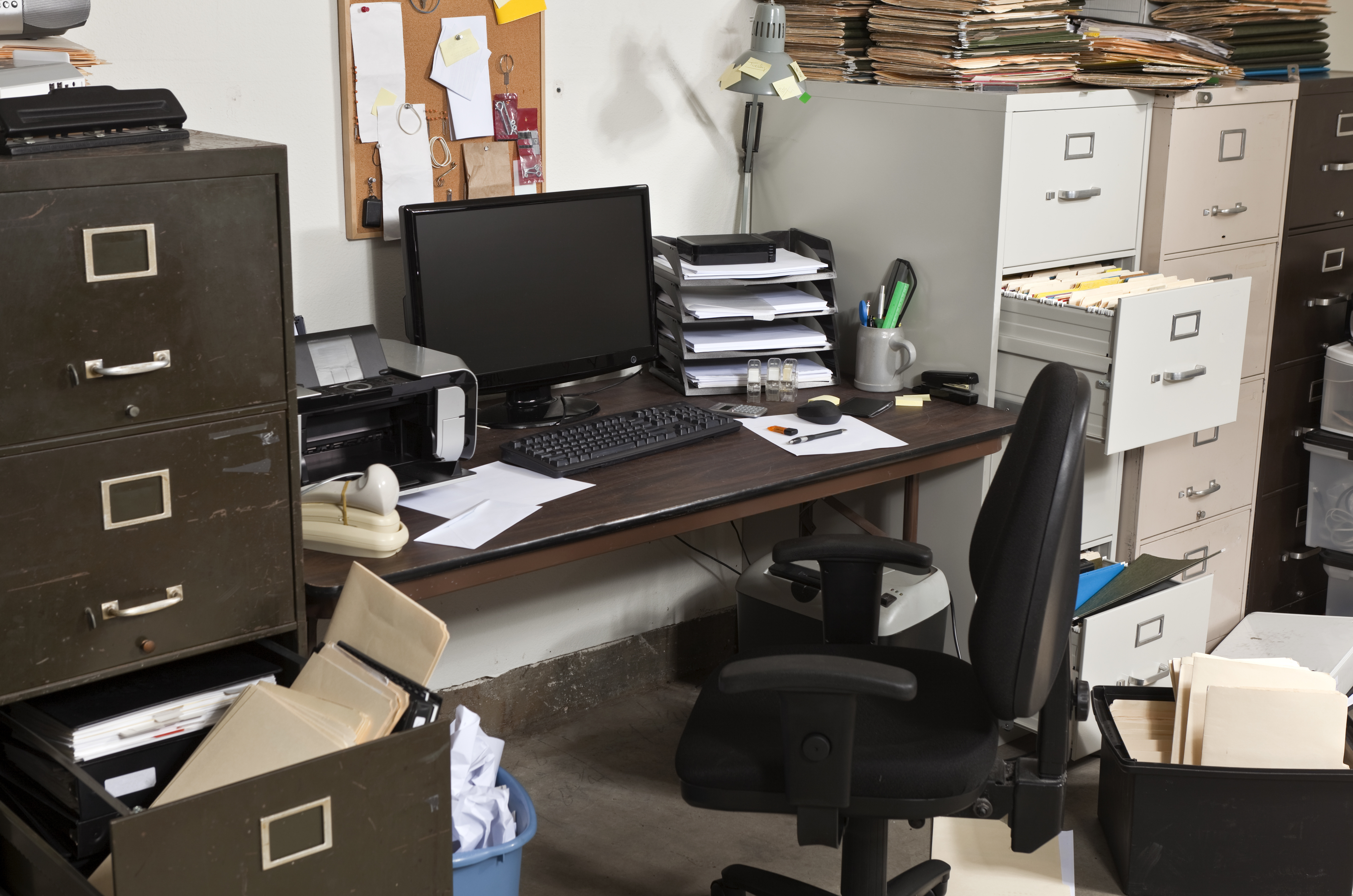 Untidy desk header