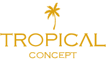 tropical concept logo