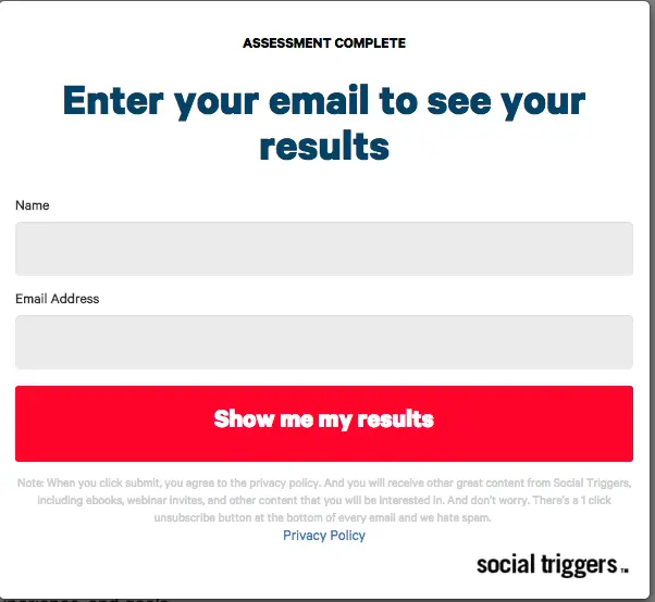 social triggers opt-in