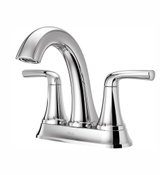image Pfister Ladera 4 in Centerset 2-Handle Bathroom Faucet in Polished Chrome