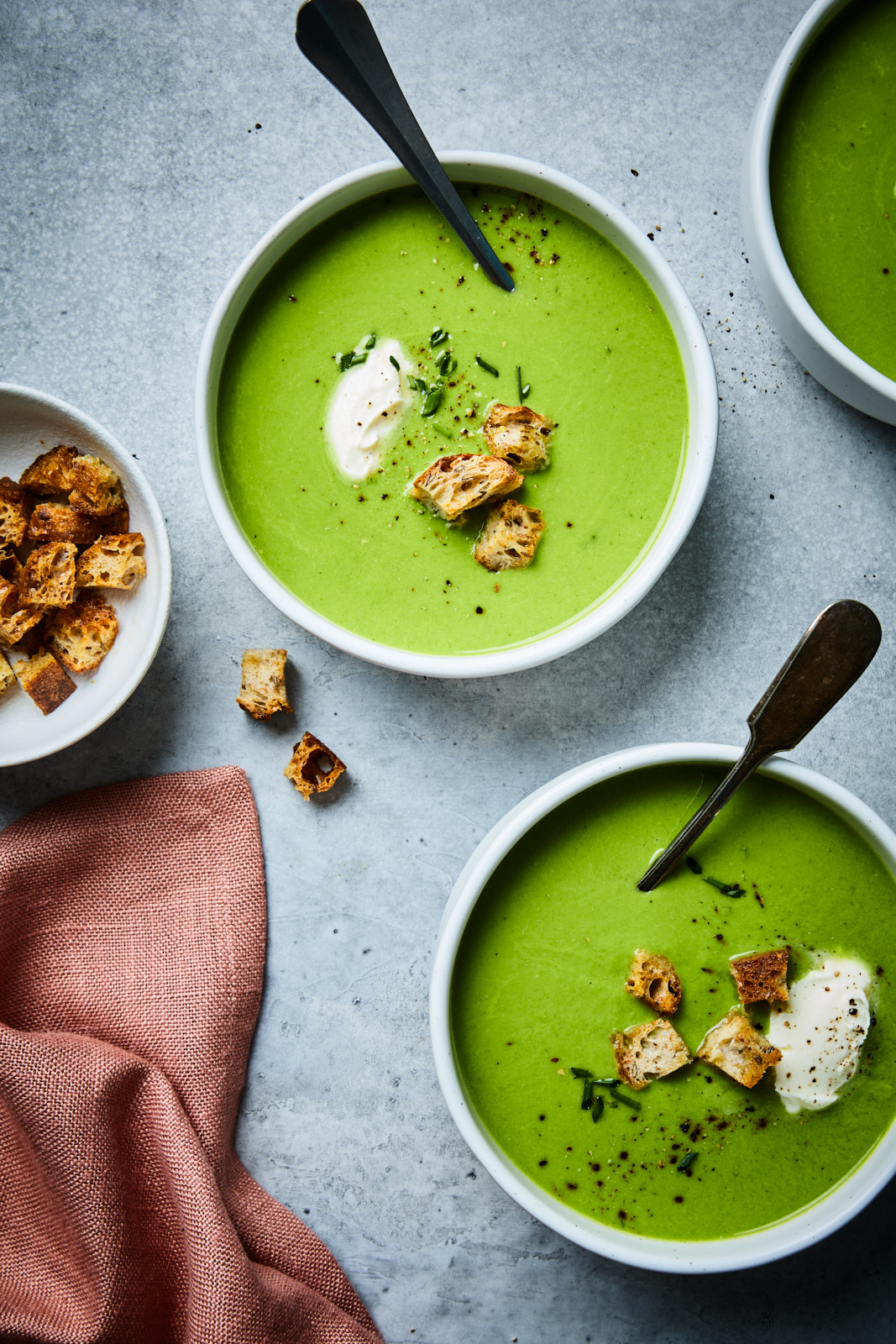 Fresh Pea Soup (Potage Saint-Germain) | Olive & Mango