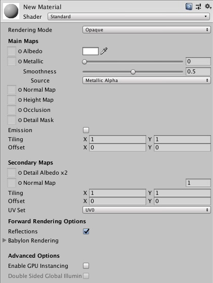 Shader Materials Unity Exporter Babylon Js Documentation