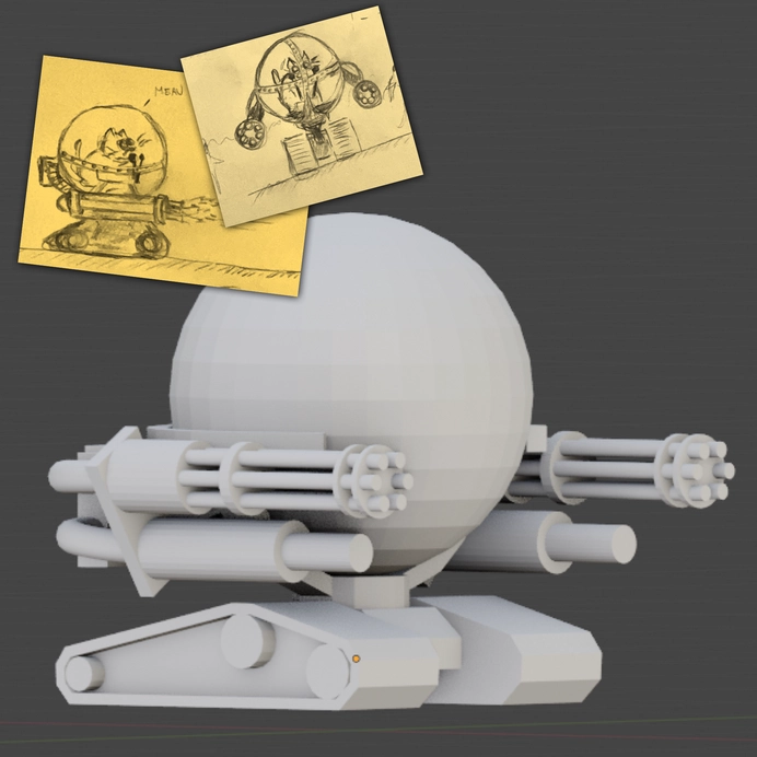 From sketch to mesh - "Observotank"