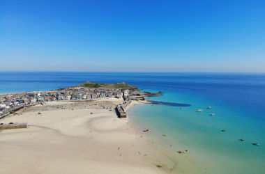 Image of one of Cornwall's beaches featured on the app