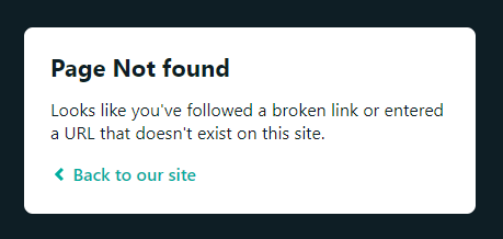 404 Not Found from Netlify