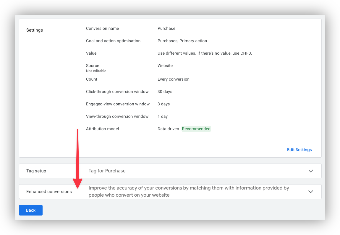 Start enabling Enhanced Conversions