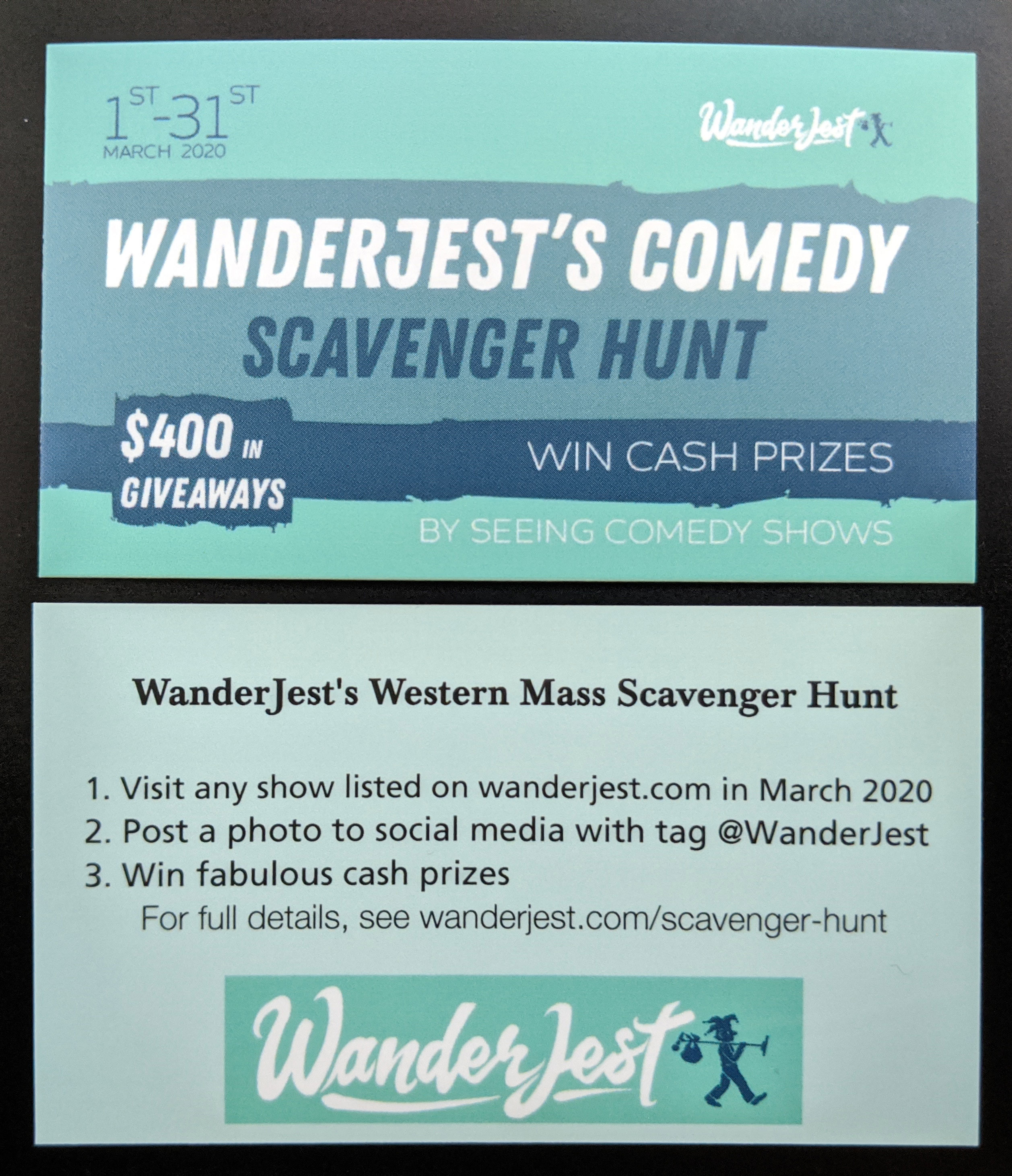 Photo of WanderJest promotional cards