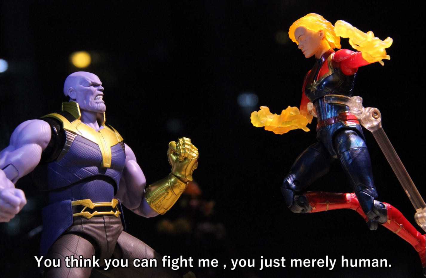 Captain Marvel vs Thanos