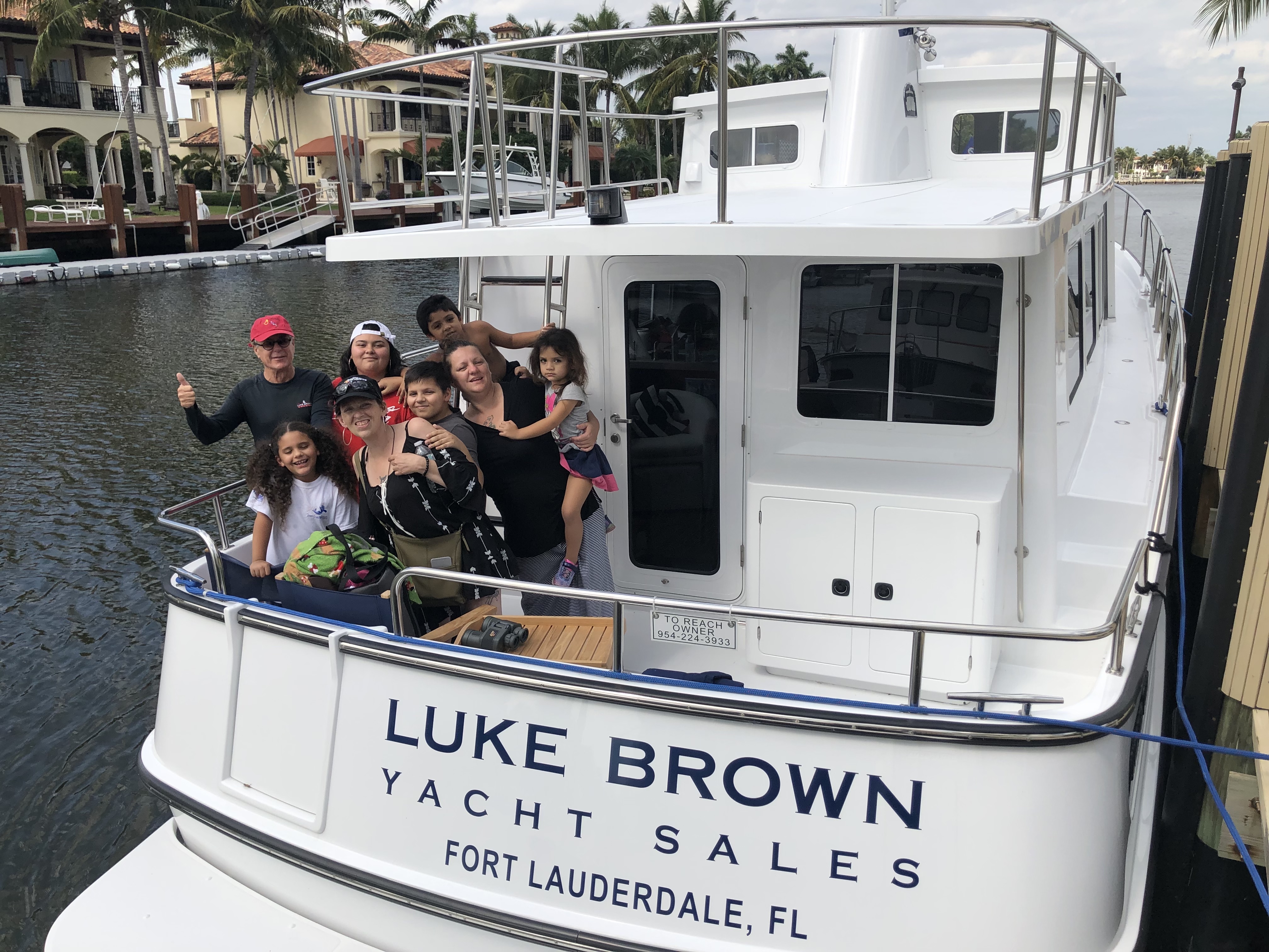 Andrew with a group of Freedom Waters participants