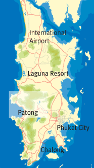 Phuket Map with Samsara