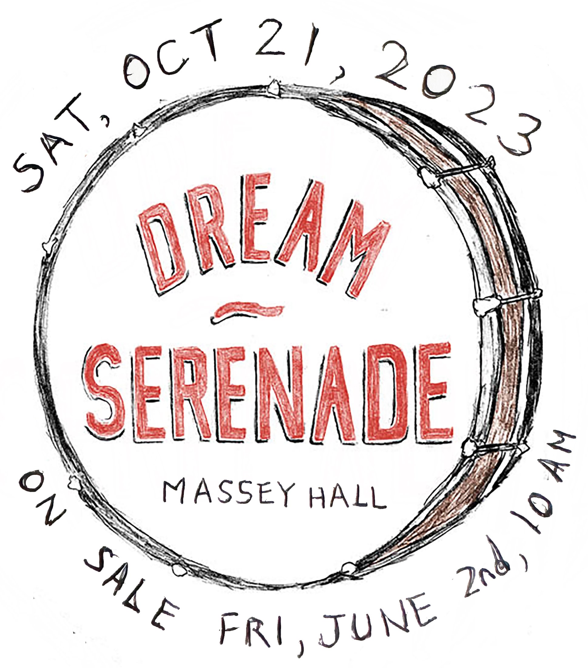 2023 Dream Serenade drum with ticket on sale date listed