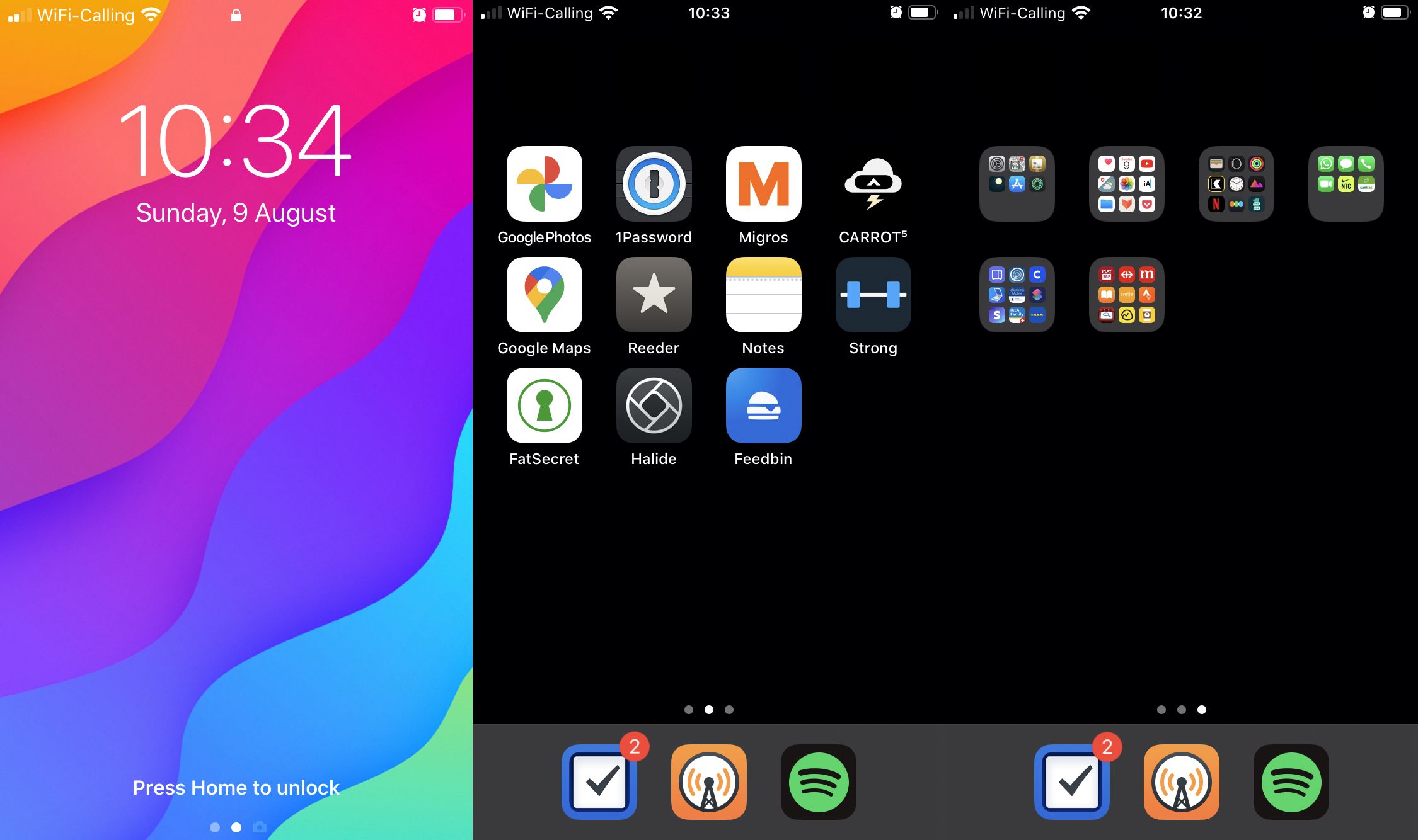 Screenshot of iOS