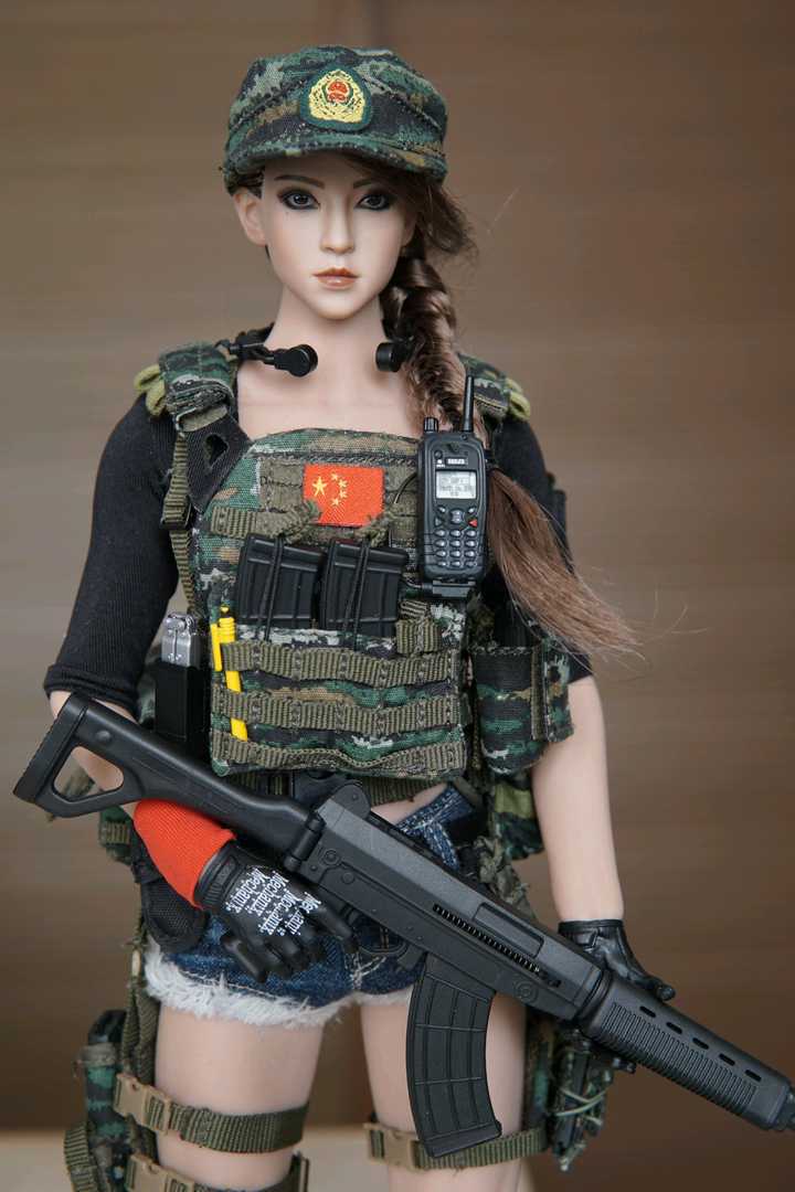 1/6 female soldier head Mila for 12 figure phicen hot toys hot toys ❶USA❶