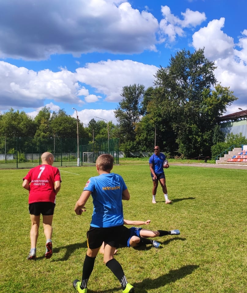 Frederick Ngoza playing for Badia Club in Italy