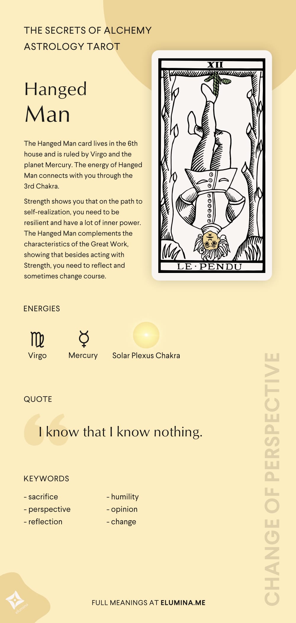 Hanged Man Meaning In Astrology Tarot Virgo Card Elumina Blog