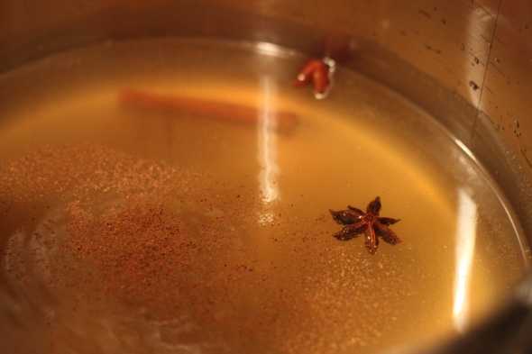 Cider being made