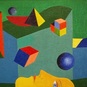 Sigurdur Thórir, Iceland. ”Astonishing World” 1998. canvas, oil, 40x40cm Sigurdur Thórir, Iceland. ”Astonishing World” 1998. canvas, oil, 40x40cm