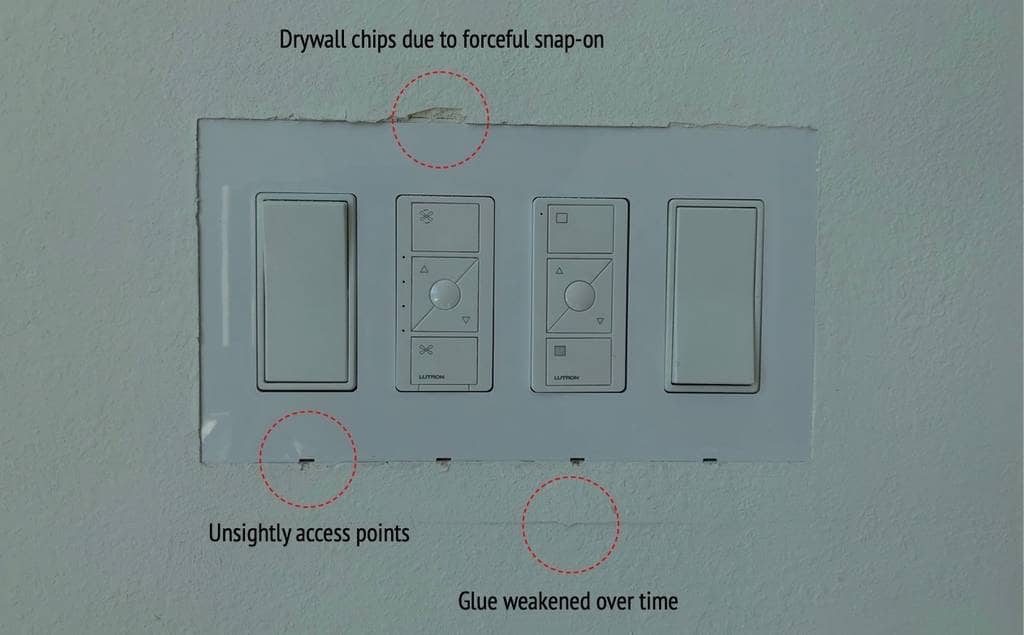 Example drywall mistakes