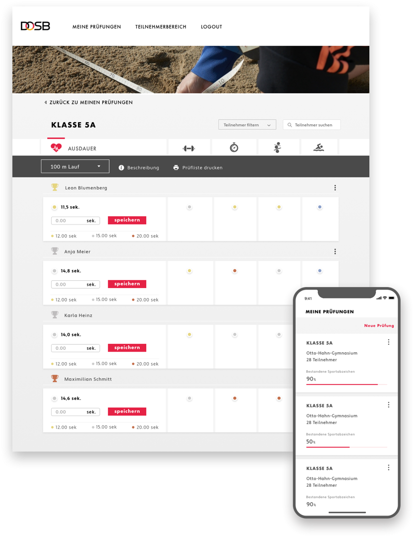 Sportabzeichen app bottom