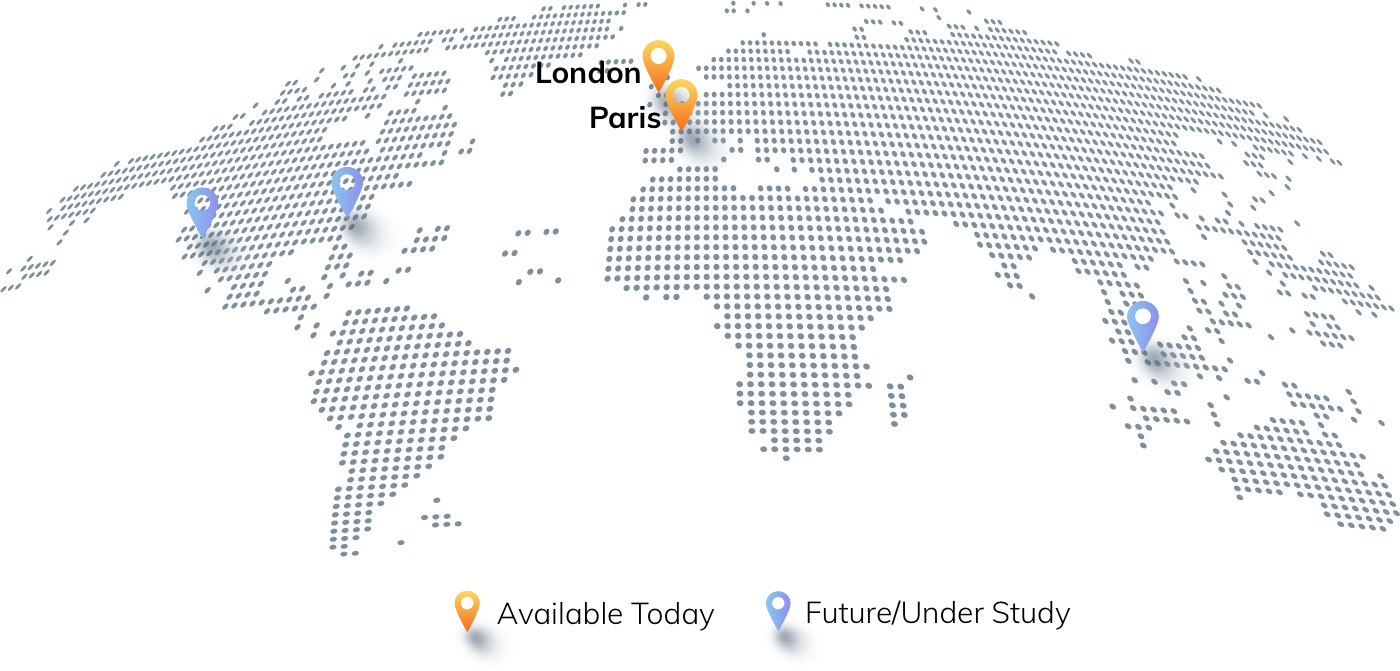 Locations map