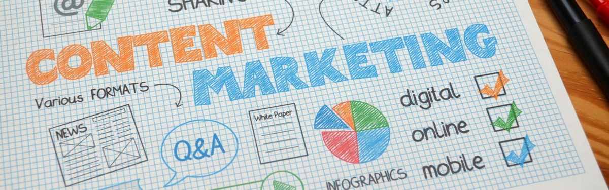 image showing a chart explaining the facets of content marketing